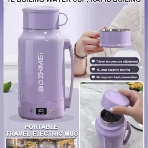 Multifunctional portable largecapacity heating water cupHousehold constant temperature heating water